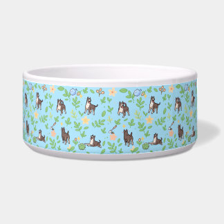 Great Dane Hunde-Schüssel Frühlings-Blumen Süßes H Napf