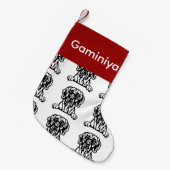 Great Dane Hunde Socken Maßgeschneiderte Hundesock (Vorderansicht (hängend))