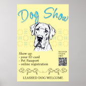 Great Dane Hundeausstellung Poster (Vorne)