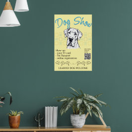 Great Dane Hundeausstellung Poster