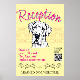 Great Dane Hundeausstellung Willkommen Poster