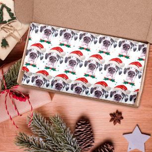 Great Dane Hunderasse Weihnachtssterne Seidenpapier