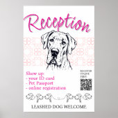 Great Dane-Hundeshow-Willkommen Poster (Vorne)