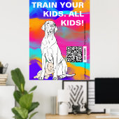 Great Dane Hundetrainer Poster (Heimbüro)