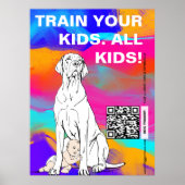 Great Dane Hundetrainer Poster (Vorne)