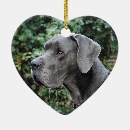 Great Dane Images Keramik Herz-Ornament