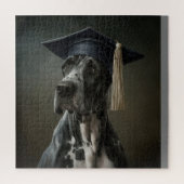 Great Dane in A Grad Hat Puzzle (Vertikal)