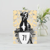 Great Dane Invitation Einladung (Stehend Vorderseite)