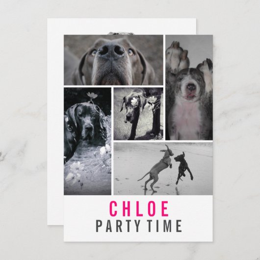 Great Dane Invitation Einladung (Vorne/Hinten)