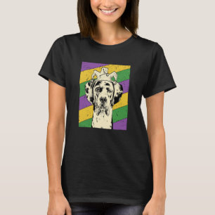 Great Dane Jester Mardi Gras Dog Mama oder Vater 1 T-Shirt