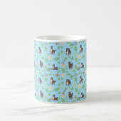 Great Dane Kaffeetasse Frühlingsflorales Kawaii-Hu (Mittel)