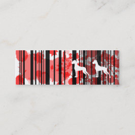 Great Dane Kennel Mini Visitenkarte