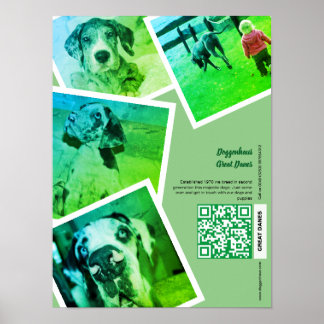Great Dane Kennel Werbeaktion Poster