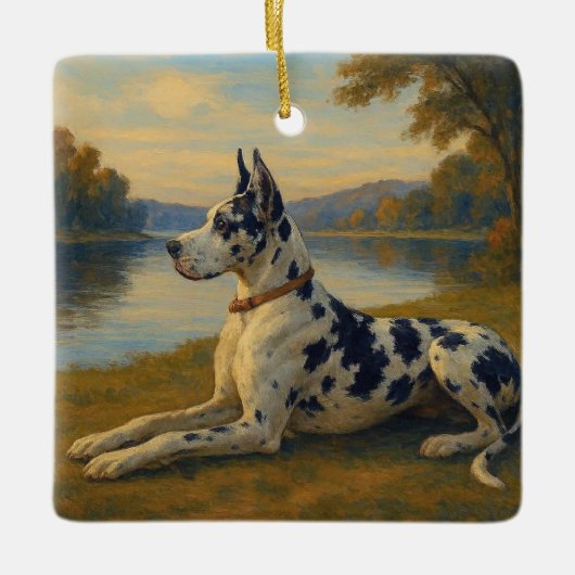 Great Dane Keramikornament (Vorderseite)