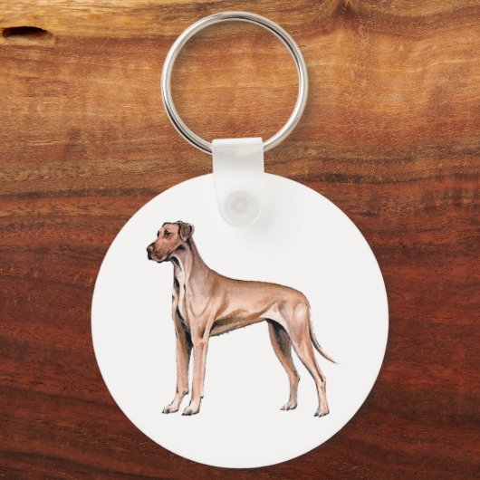 Great Dane Keyring Schlüsselanhänger (Vorderseite)