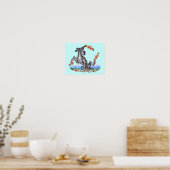 Great Dane Kinda Crabby Merle UC Poster (Küche)