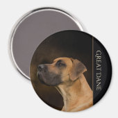 Great Dane Kühlschrankmagnet (Vorderseite/Rückseite)