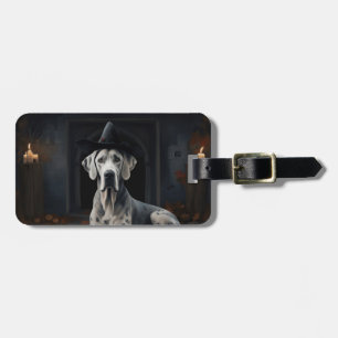 Great Dane Kürbisse Halloween Grusel Flip Gepäckanhänger