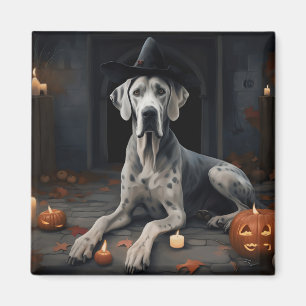 Great Dane Kürbisse Halloween Grusel Flip Magnet