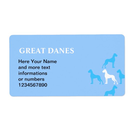 Great Dane Label (Vorne)