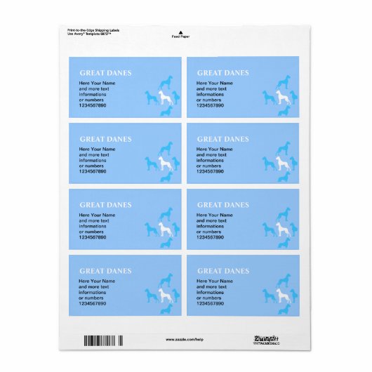 Great Dane Label (Vorne)