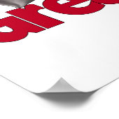 Great Dane Laid Back Black Poster (Ecke)