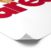 Great Dane Laid Back Brindle Poster (Ecke)