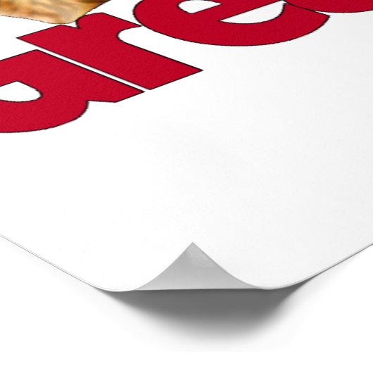 Great Dane Laid Back Brindle Poster (Ecke)