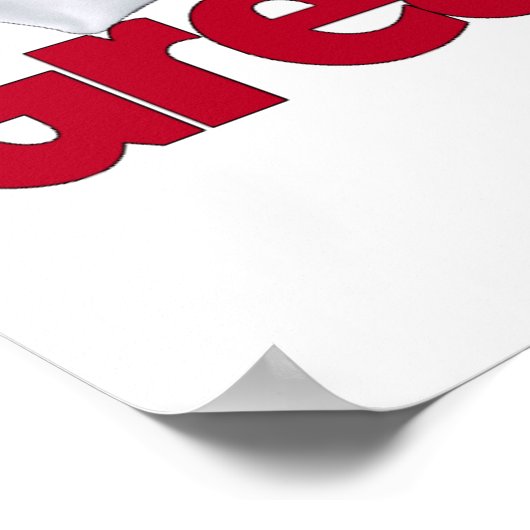 Great Dane Laid Back Harlequin Poster (Ecke)