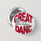 Great Dane Laid Back Merle UC Button (Vorne & Hinten)