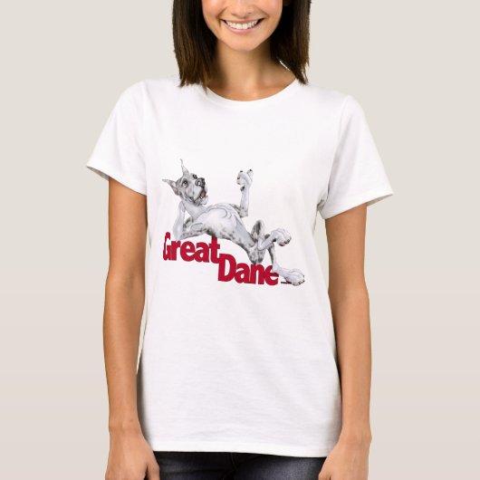 Great Dane Laid Back MerleB T-Shirt (Vorderseite)