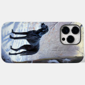 Great Dane Let it Schnee Weihnachten Case-Mate iPhone Hülle (Rückseite (Horizontal))