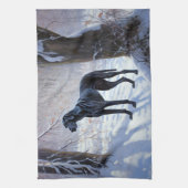 Great Dane Let it Schnee Weihnachten Geschirrtuch (Vertikal)