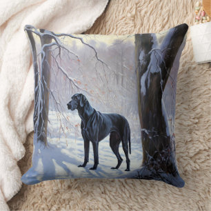 Great Dane Let it Schnee Weihnachten Kissen