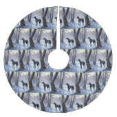 Great Dane Let it Schnee Weihnachten Polyester Weihnachtsbaumdecke (Vorderseite)