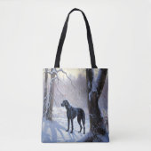 Great Dane Let it Schnee Weihnachten Tasche (Vorderseite)