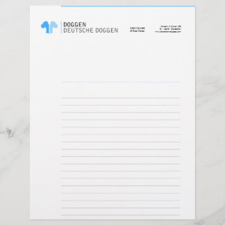 Great Dane Letterhead Briefbogen