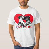 Great Dane Liebe Bites T-Shirt (Vorderseite)