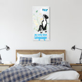 Great Dane Liebessprache  Leinwanddruck (Insitu (Schlafzimmer))