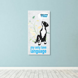Great Dane Liebessprache Leinwanddruck