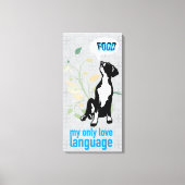 Great Dane Liebessprache  Leinwanddruck (Vorderseite)