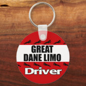 Great Dane Limo Driver Schlüsselanhänger (Vorderseite)
