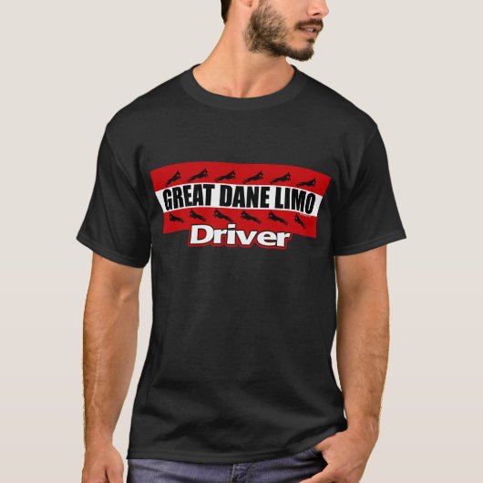Great Dane Limo Driver T-Shirt (Vorderseite)