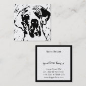 Great Dane Linoprint Treuekarte (Vorne/Hinten)