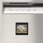 Great Dane Lounges auf gekaut Sofa Magnet (In Situ (Geschirrspüler))