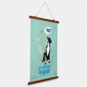 Great Dane love language  Wandteppich Mit Holzrahmen (Gewinkelt)