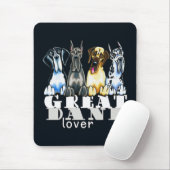 Great Dane Lover Mousepad (Mit Mouse)
