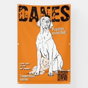 Great Dane Magazin Stil Banner Welpe zu verkaufen