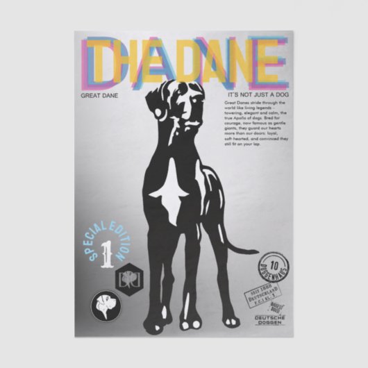 Great Dane Magazine   Seidenpapier (Vorderseite)
