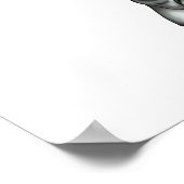 Great Dane Mama Black Poster (Ecke)